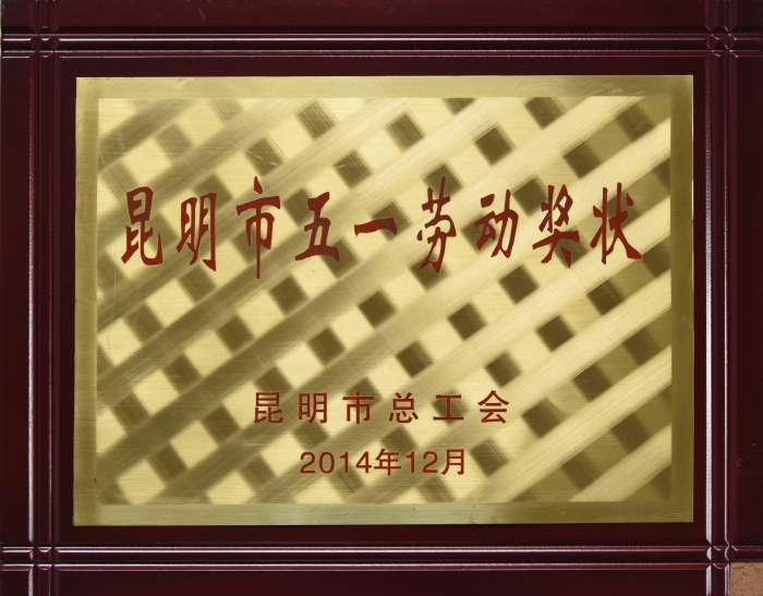 昆明市五一勞動(dòng)獎狀—獎牌